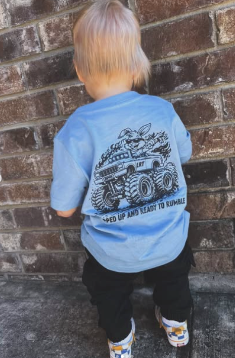 THE EGGSLAYER TEE - CLOUD BLUE