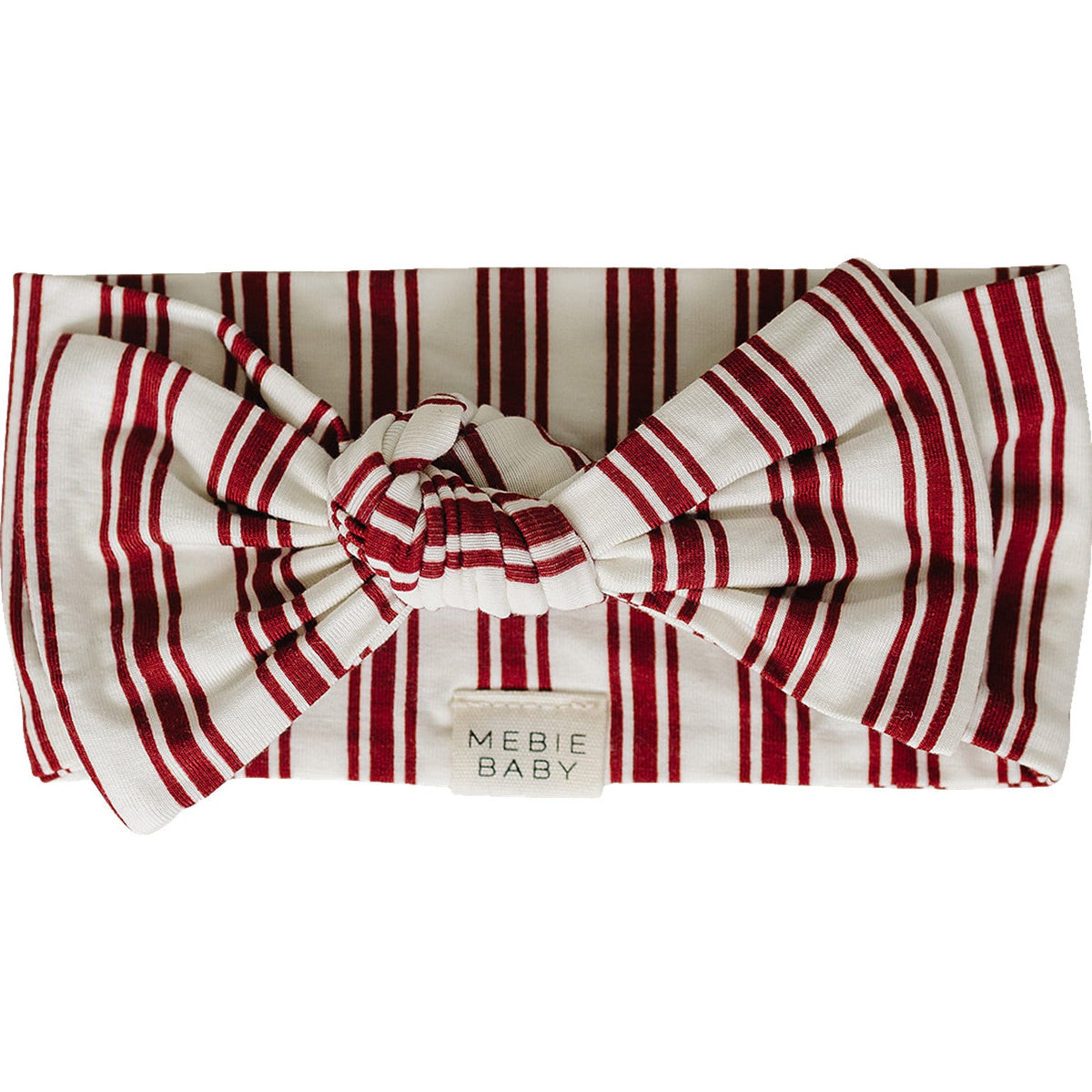 Red Stripe Bamboo Head Wrap