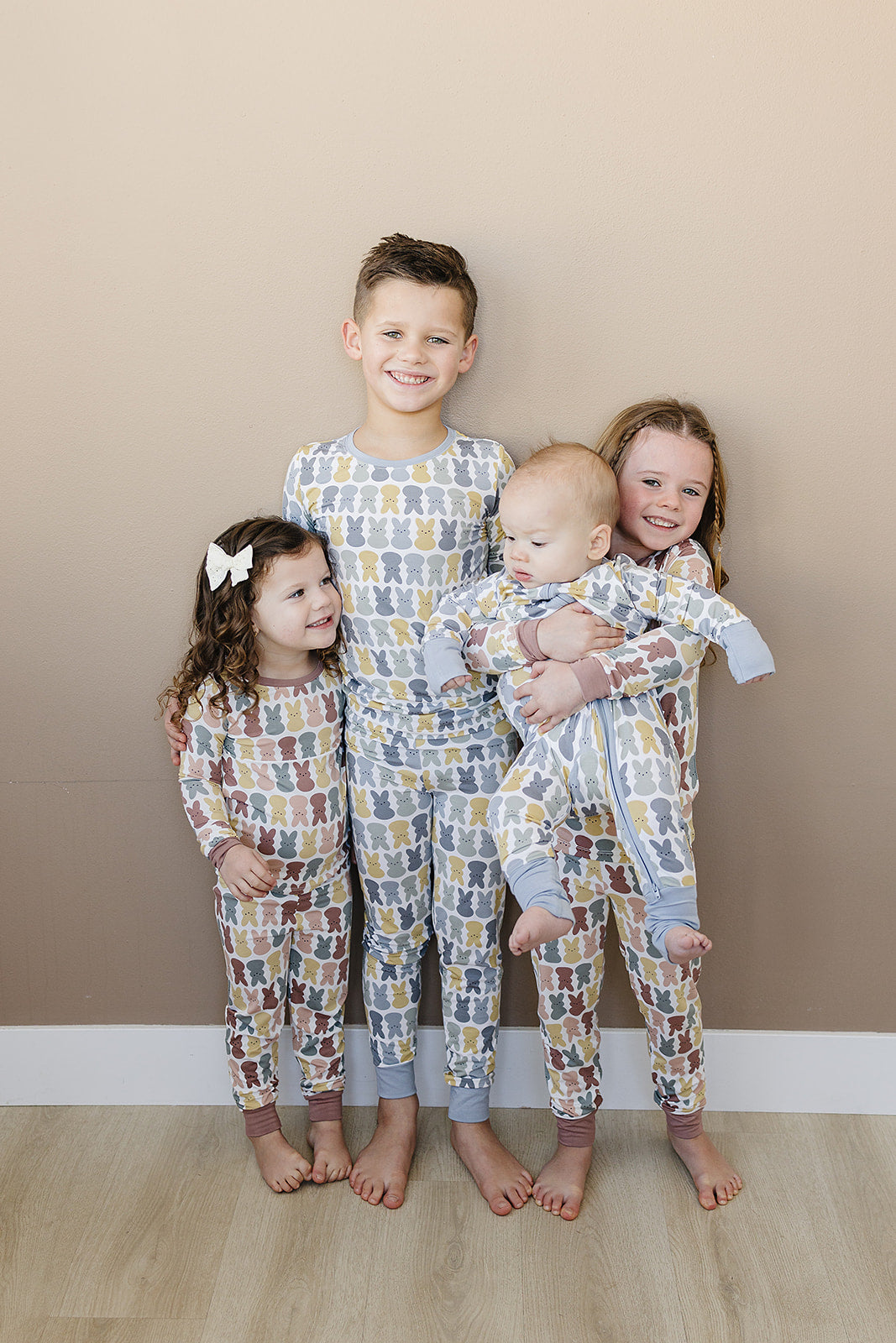 Dusty Blue Peep Bamboo Cozy Set