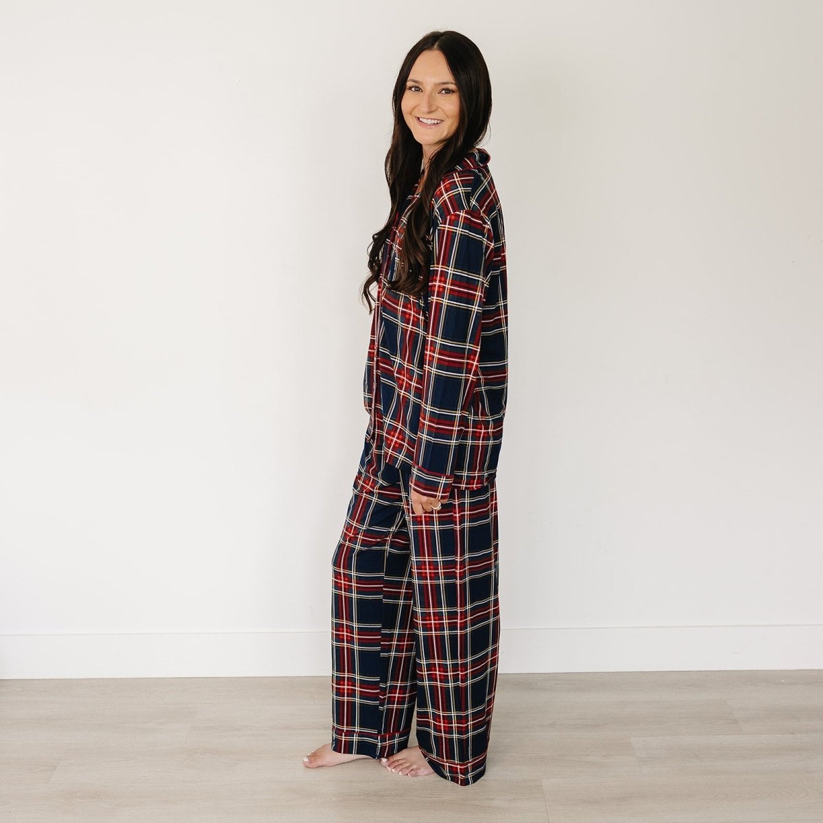 Adult Christmas Plaid Pajama Set - LITTLE RAD THINGS