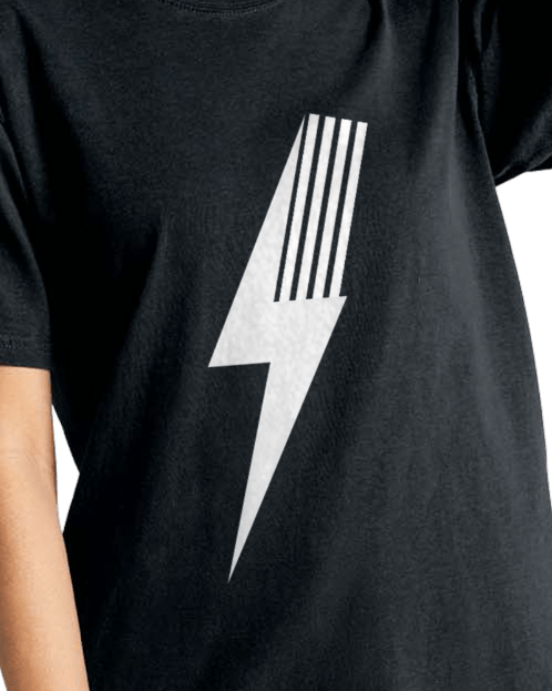 ADULT SPARK TEE - BLACK - LITTLE RAD THINGS