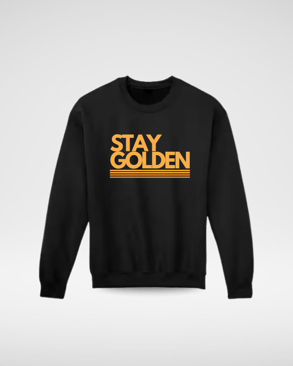 ADULT STAY GOLDEN CREW SWEATSHIRT - LITTLE RAD THINGS