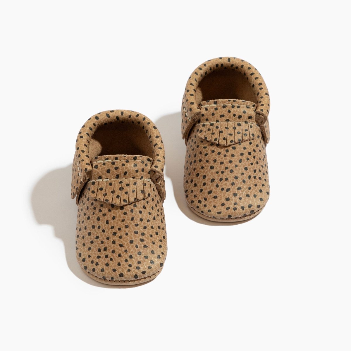 Almond Speckles Moccasin Baby Shoe - LITTLE RAD THINGS