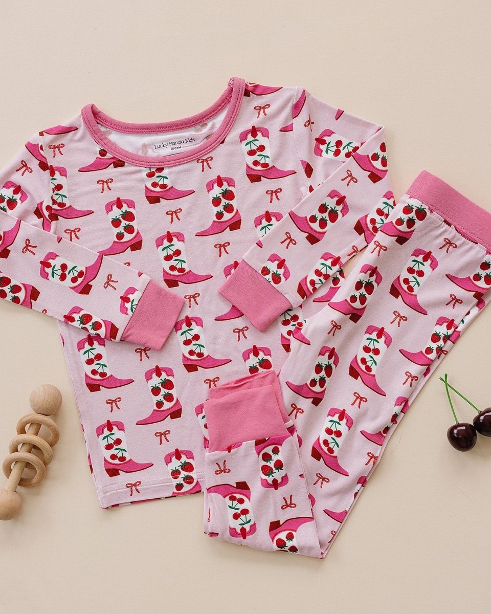 Bamboo Two Piece Set | Bootsberry Cowgirl - LITTLE RAD THINGS