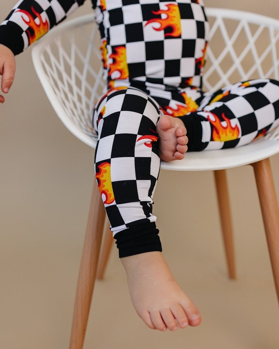 Bamboo Two Piece Set | Checker Blaze - LITTLE RAD THINGS