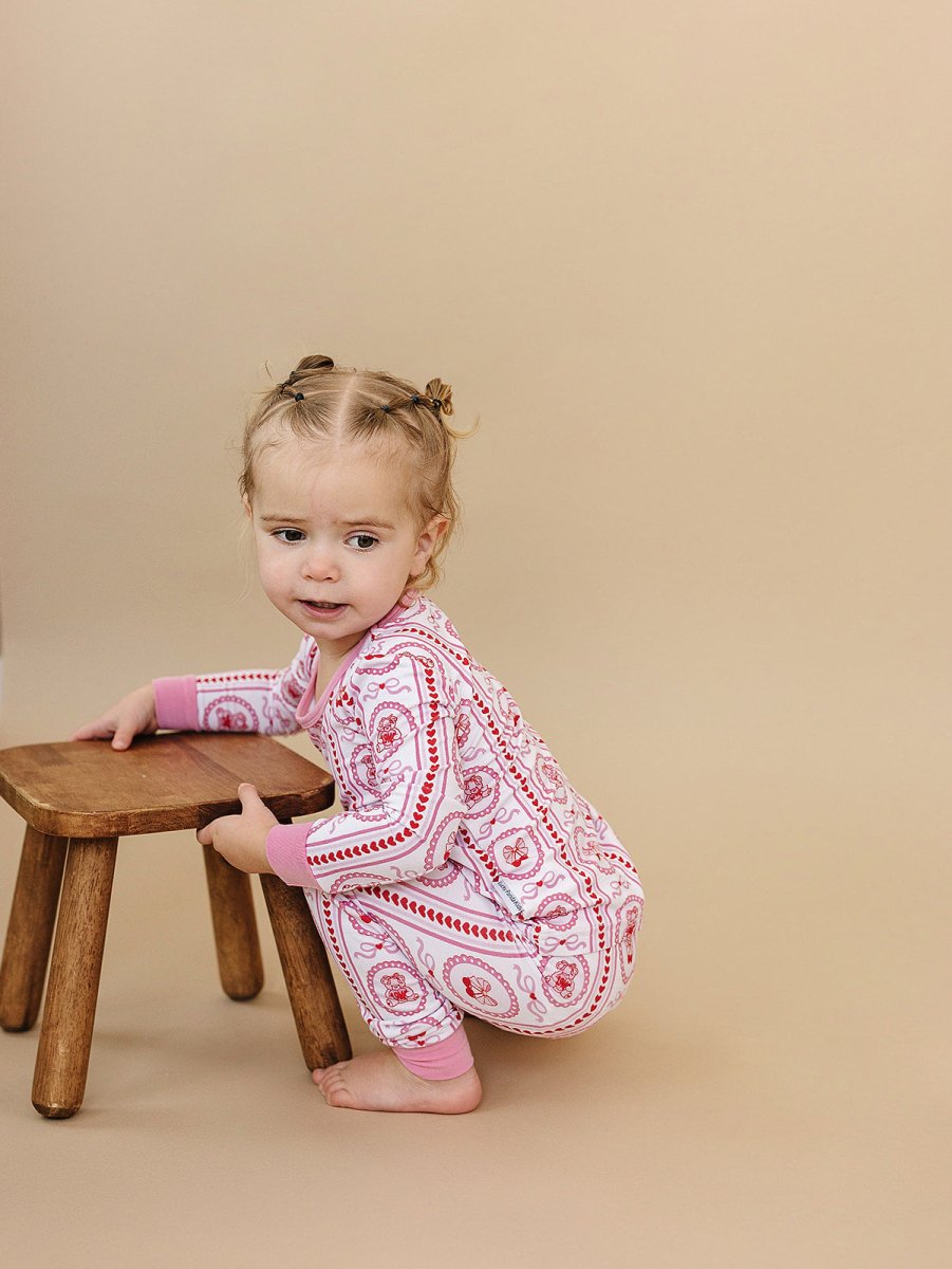 Bamboo Two Piece Set | Cherry Bear - LITTLE RAD THINGS