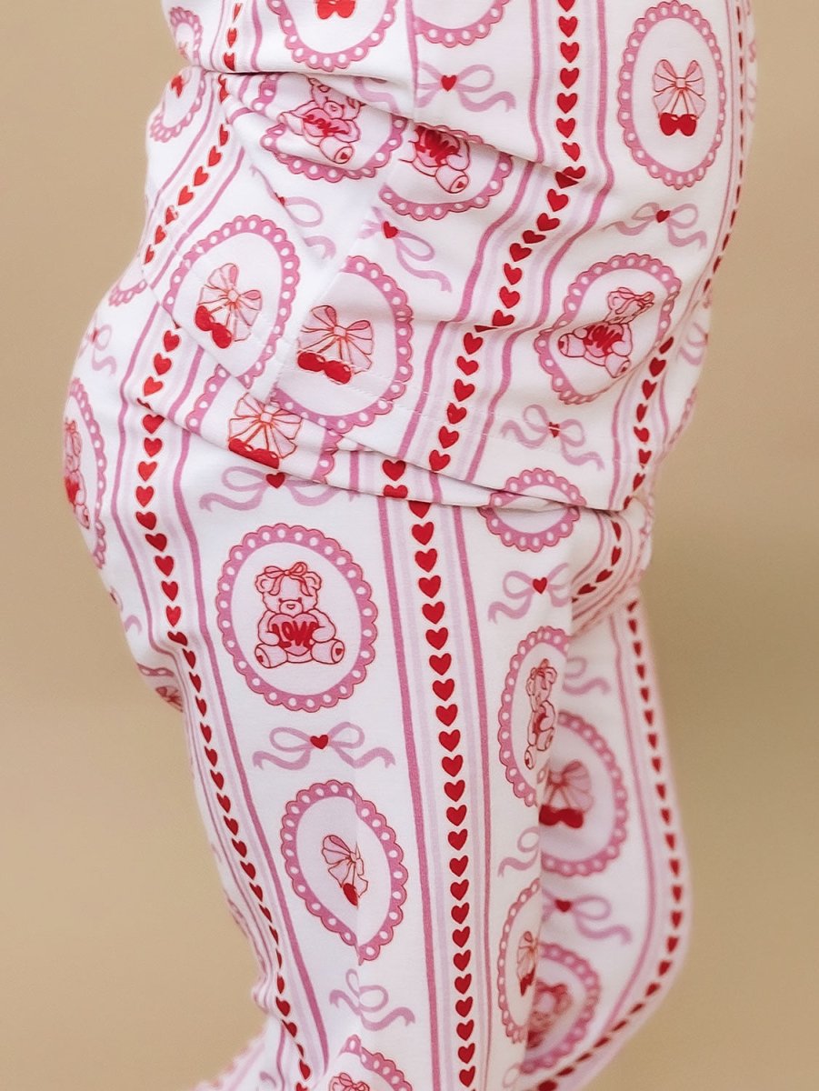 Bamboo Two Piece Set | Cherry Bear - LITTLE RAD THINGS