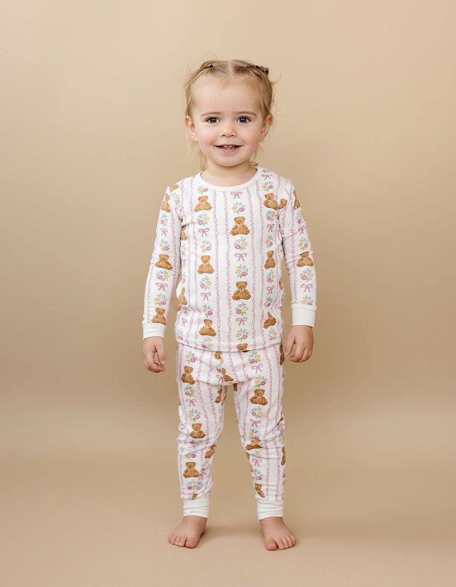 Bamboo Two Piece Set | Honey Bear - LITTLE RAD THINGS