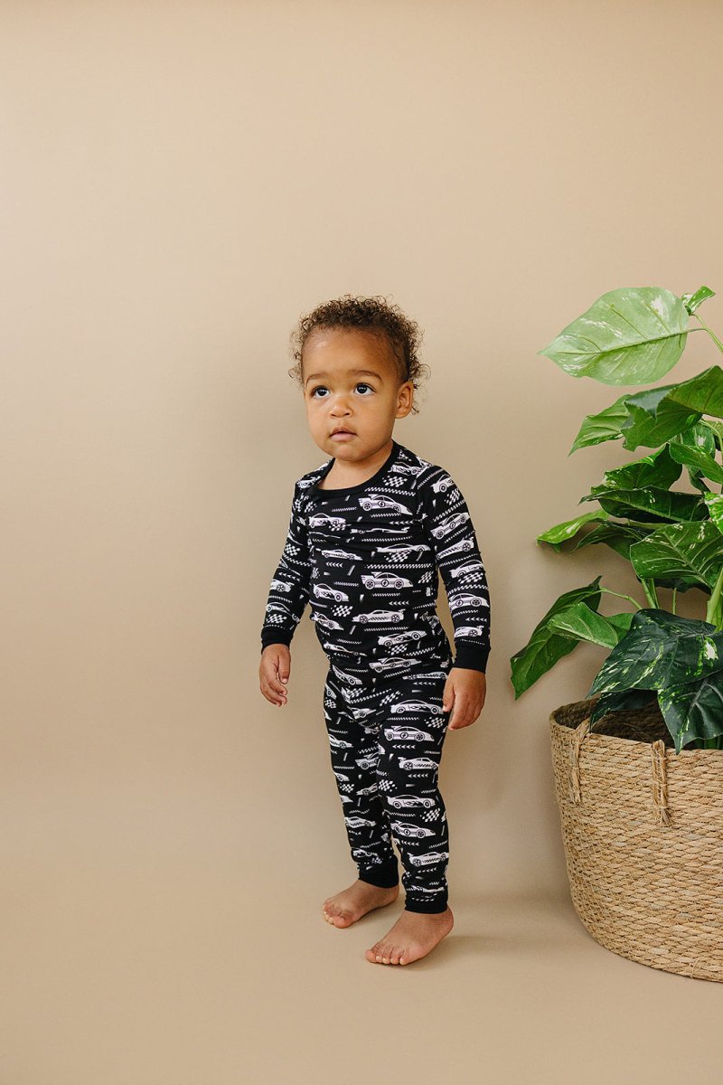 Bamboo Two Piece Set | Race Cars - LITTLE RAD THINGS