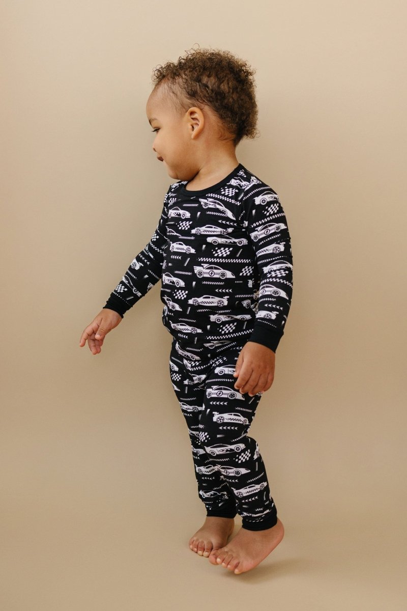 Bamboo Two Piece Set | Race Cars - LITTLE RAD THINGS