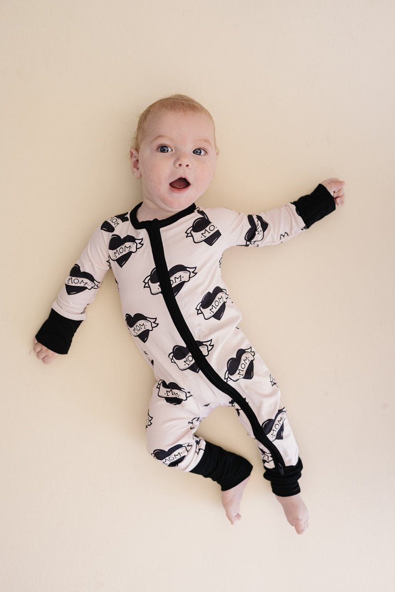 Bamboo Zip Romper | Mom Tattoo - LITTLE RAD THINGS