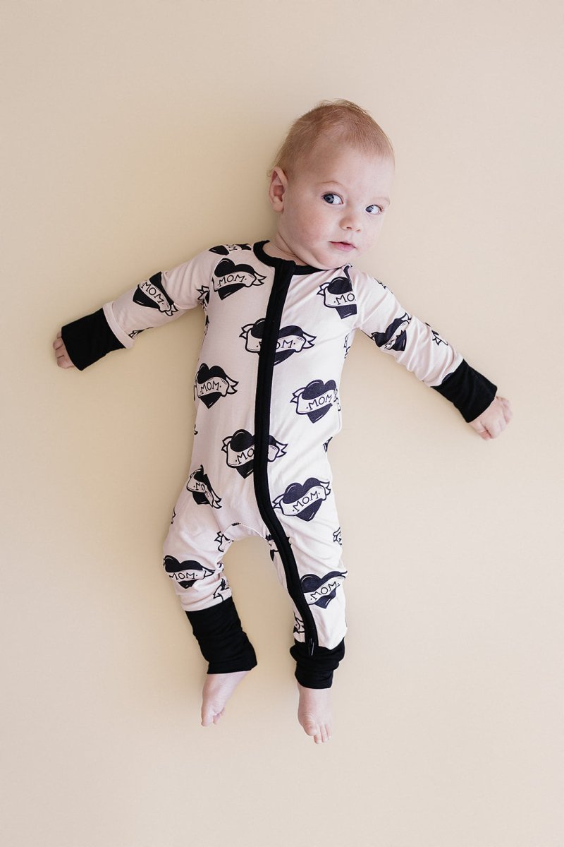 Bamboo Zip Romper | Mom Tattoo - LITTLE RAD THINGS
