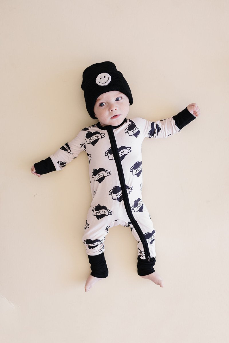 Bamboo Zip Romper | Mom Tattoo - LITTLE RAD THINGS