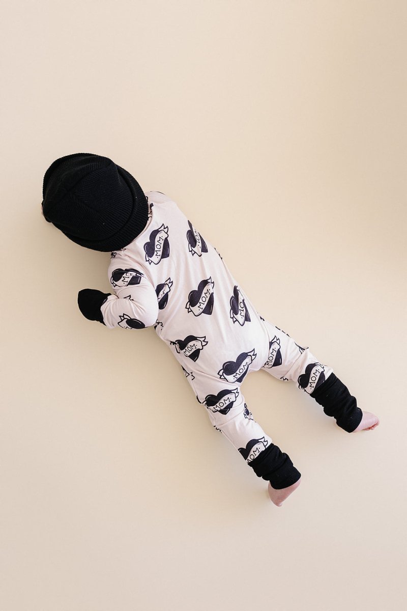 Bamboo Zip Romper | Mom Tattoo - LITTLE RAD THINGS