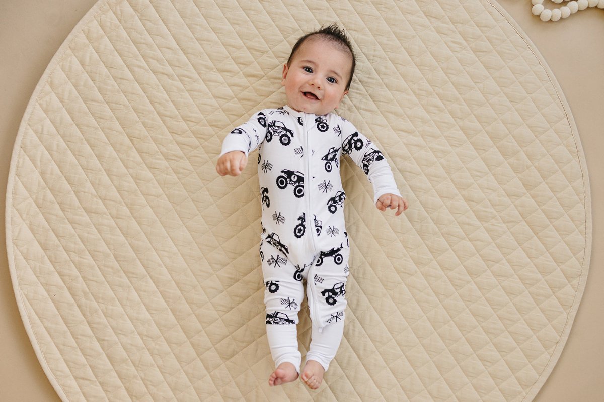 Bamboo Zip Romper | Monster Blaze - LITTLE RAD THINGS