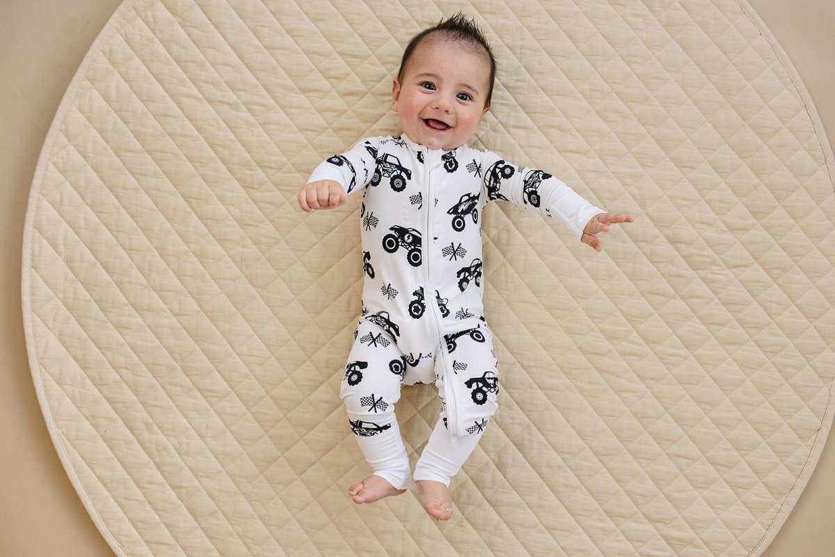 Bamboo Zip Romper | Monster Blaze - LITTLE RAD THINGS