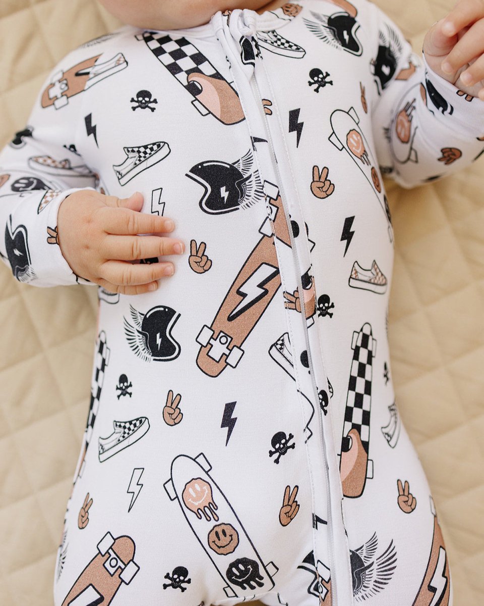 Bamboo Zip Romper | Sk8er - LITTLE RAD THINGS