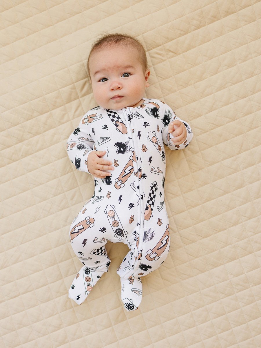 Bamboo Zip Romper | Sk8er - LITTLE RAD THINGS