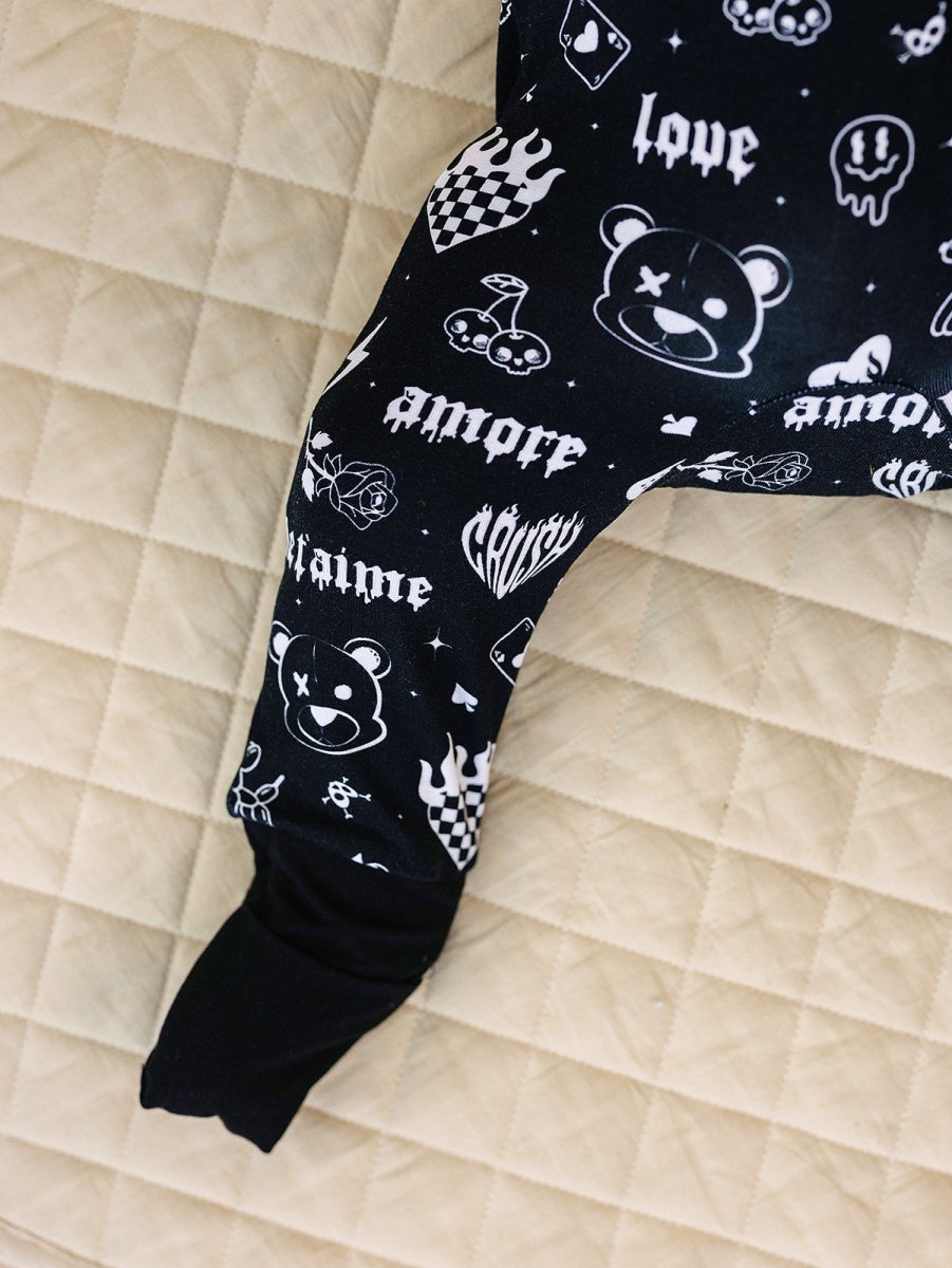 Bamboo Zip Romper | Wild Heart - LITTLE RAD THINGS