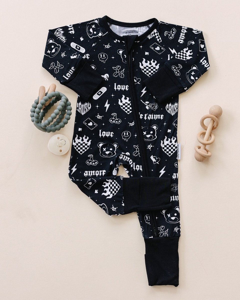 Bamboo Zip Romper | Wild Heart - LITTLE RAD THINGS