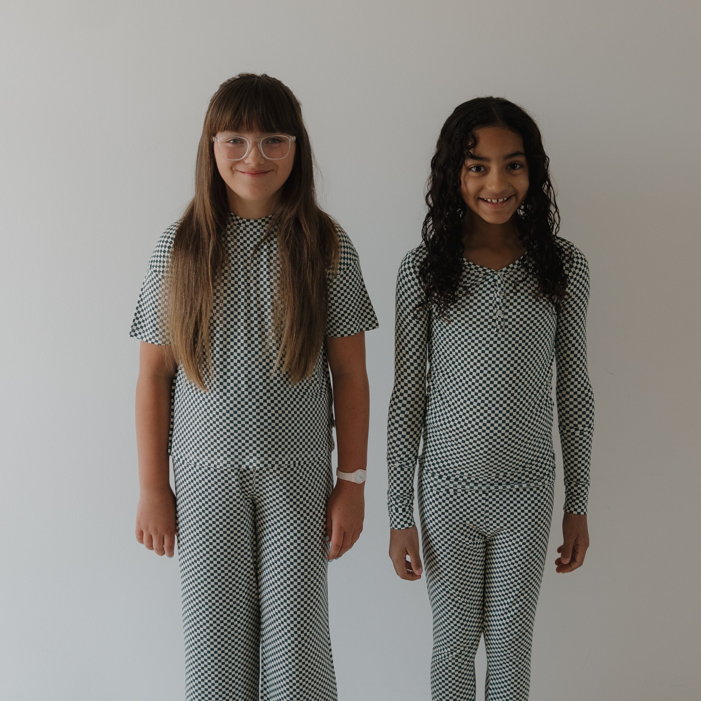 Child Boxy Tee Lounge Set | Lucky Micro Check