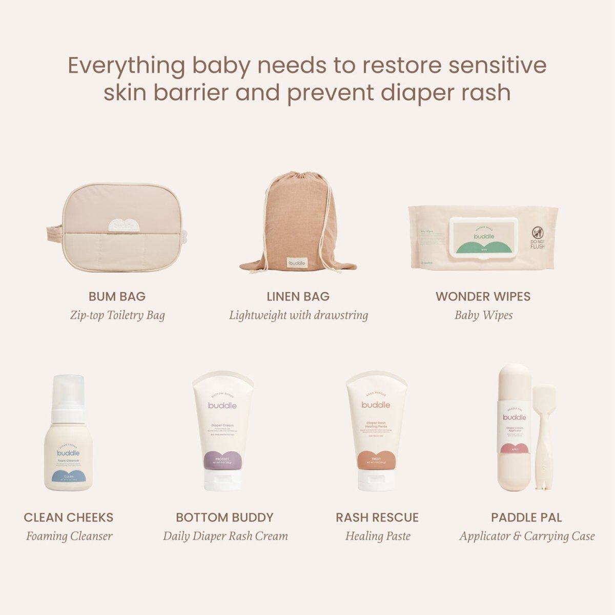 Buddle Ultimate Diaper Skincare Kit - LITTLE RAD THINGS