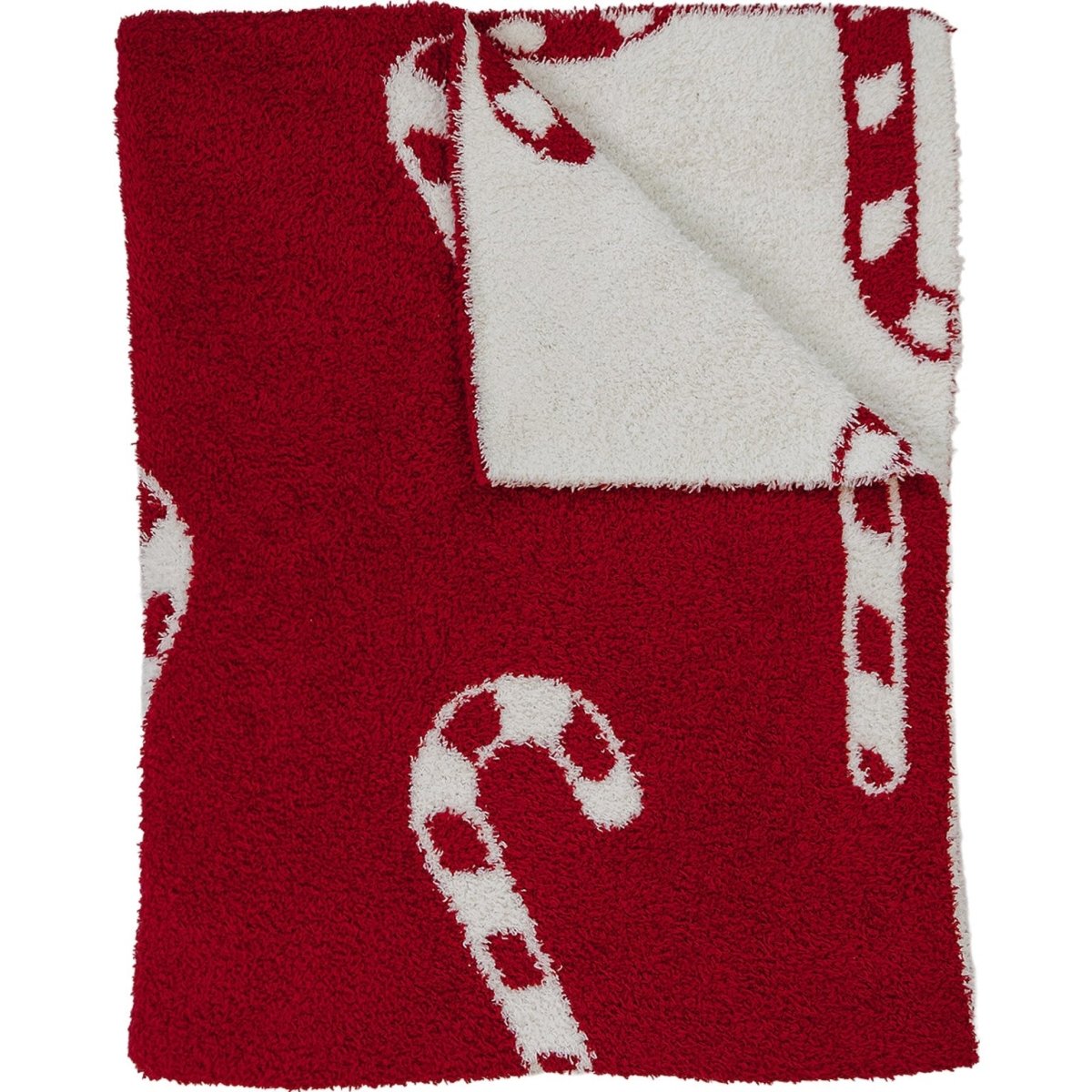 Candy Cane Plush Blanket - LITTLE RAD THINGS