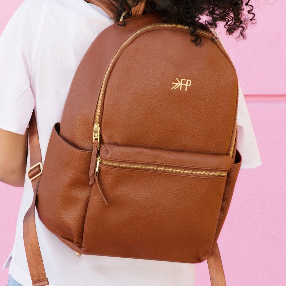 Cognac Classic City Diaper Bag II - LITTLE RAD THINGS