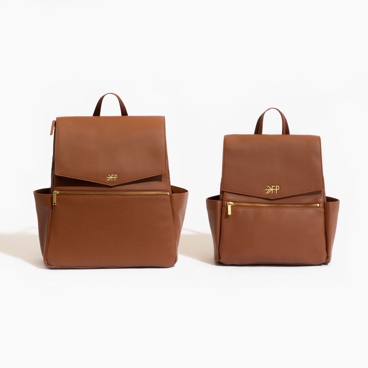 Cognac Mini Classic Diaper Bag II - LITTLE RAD THINGS