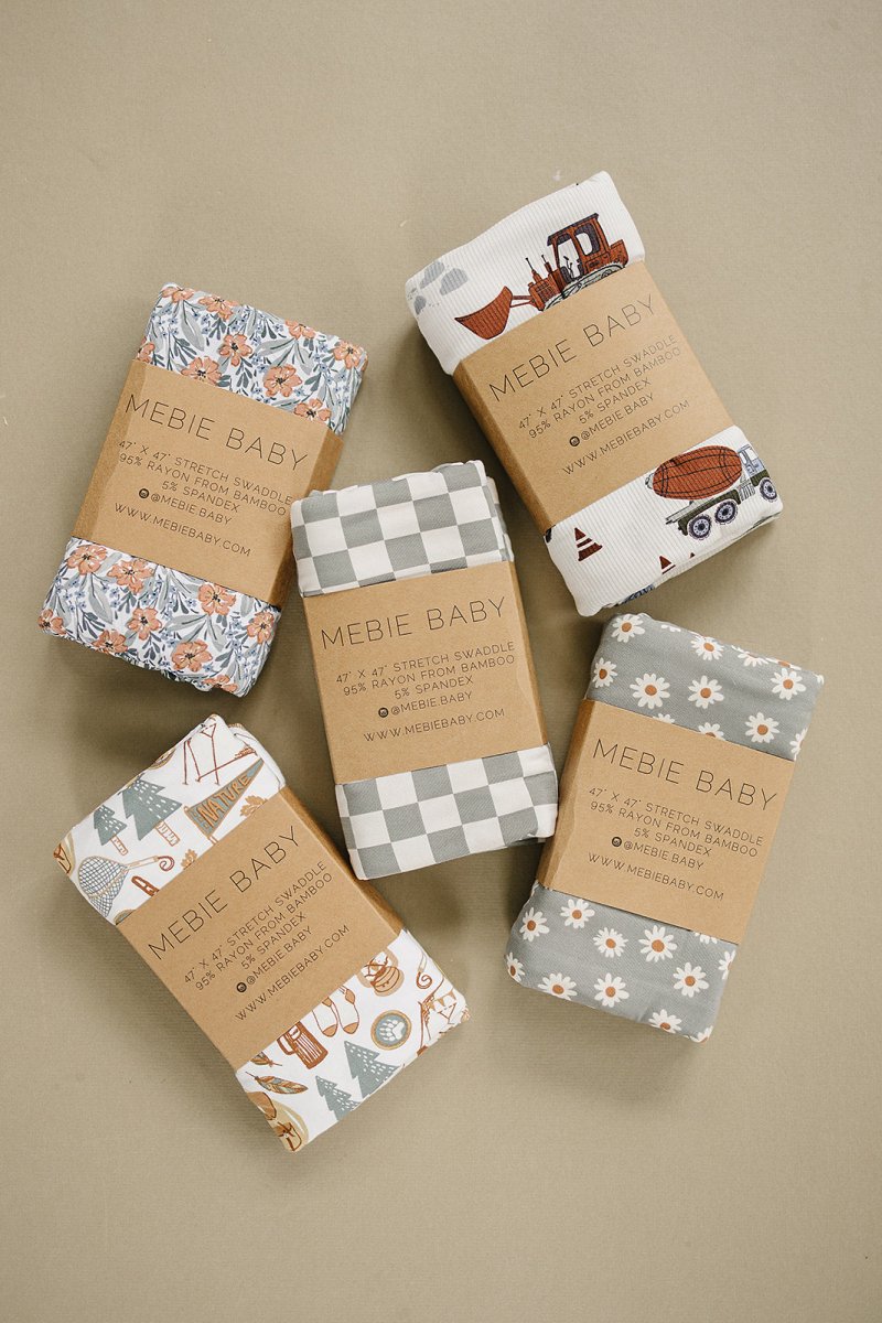 Construction Trucks Bamboo Stretch Swaddle - LITTLE RAD THINGS