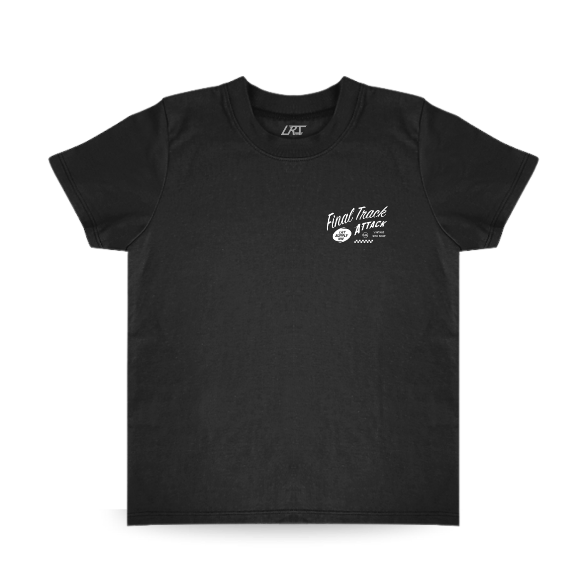 FINAL TRACK ATTACK TEE - BLACK - LITTLE RAD THINGS
