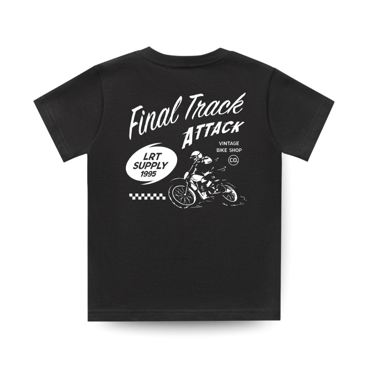 FINAL TRACK ATTACK TEE - BLACK - LITTLE RAD THINGS