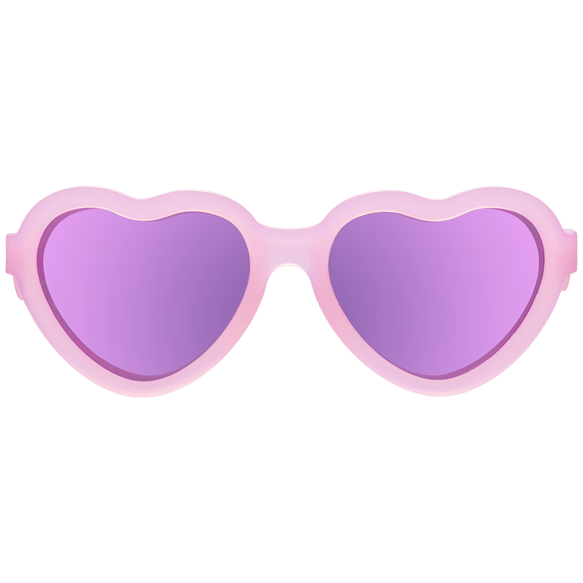Frosted Pink Heart | Purple Polarized Mirrored Lenses - LITTLE RAD THINGS