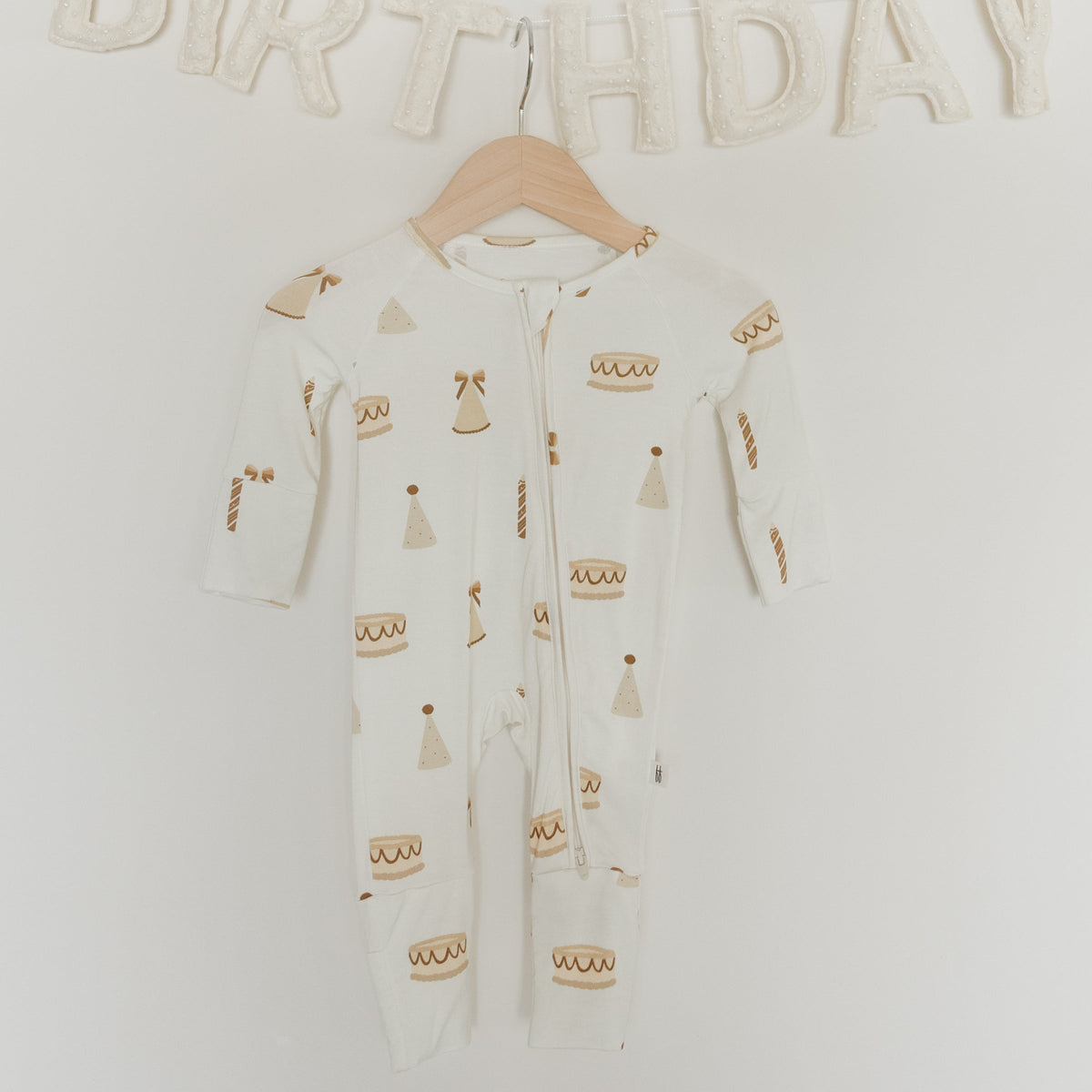 Bamboo Zip Pajamas | Birthday Girl
