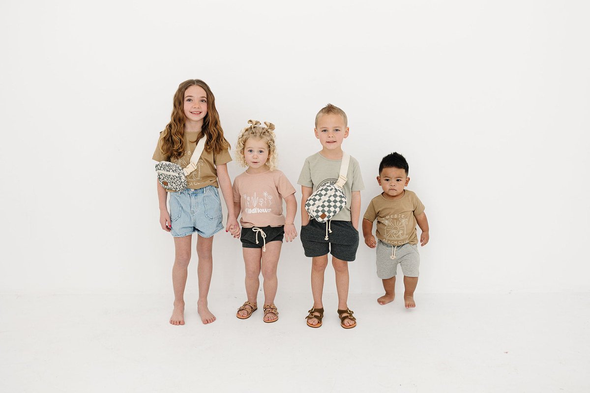 Green Checkered Mini Fanny Pack - LITTLE RAD THINGS