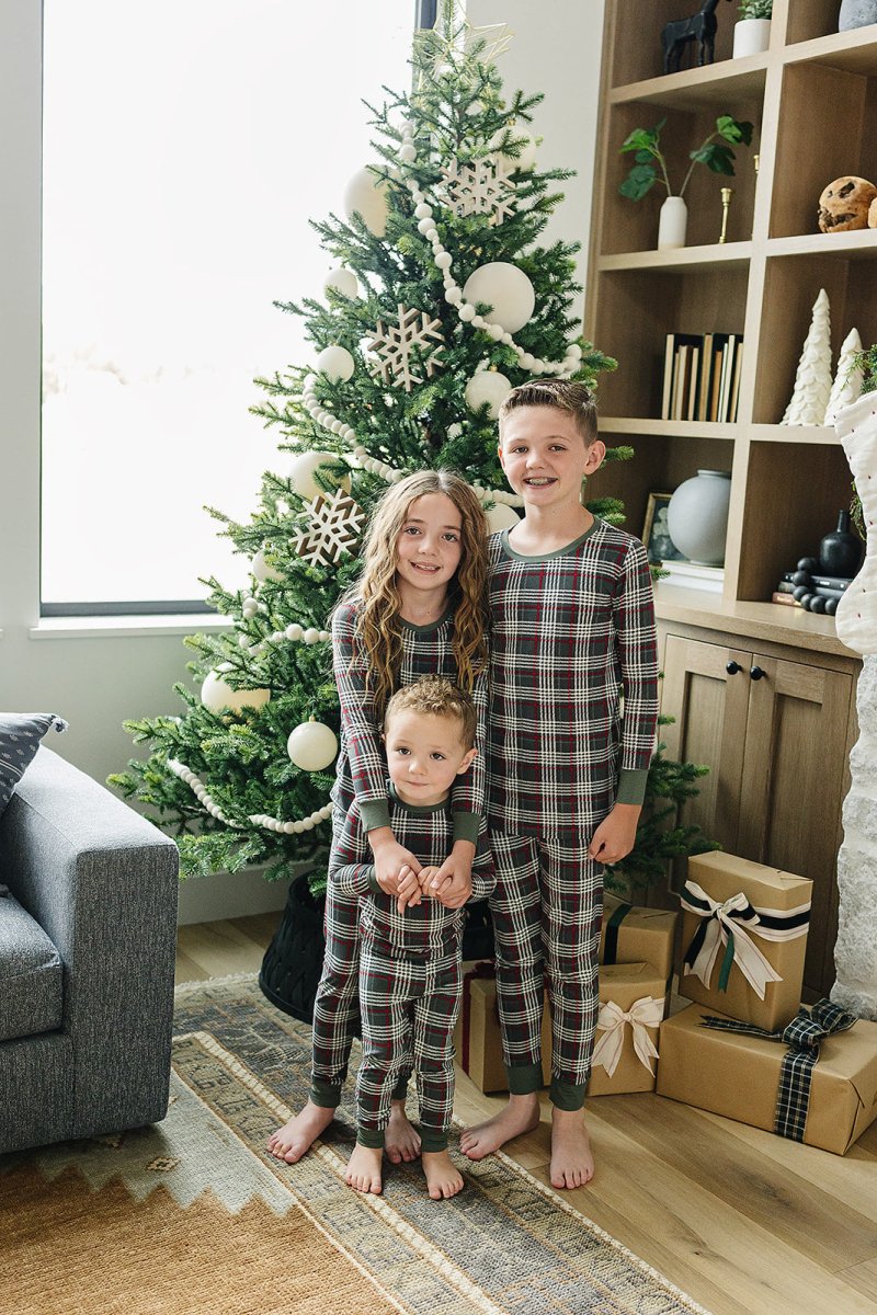 Green Plaid Bamboo Cozy Set - LITTLE RAD THINGS