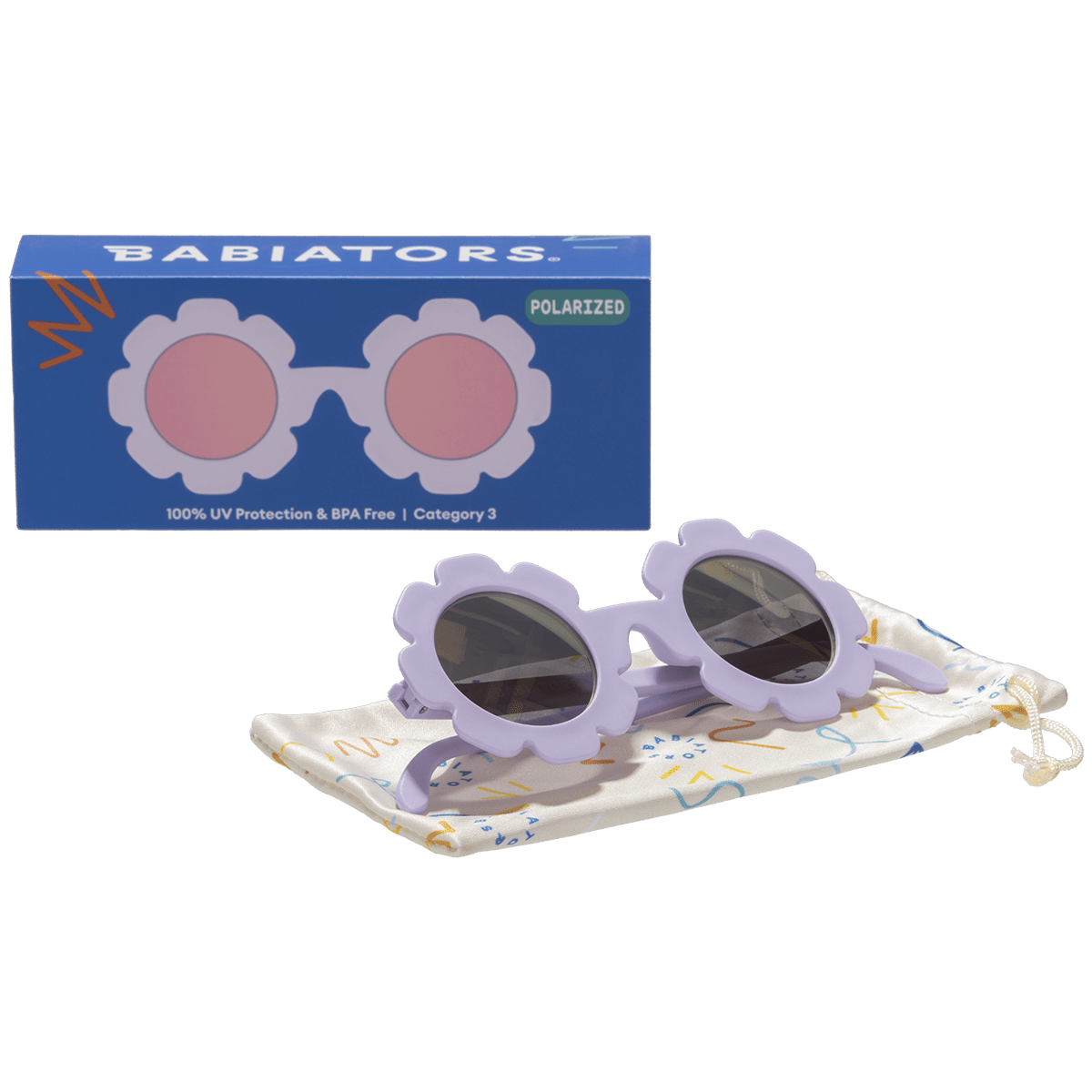 Irresistible Iris Flower | Lavender Polarized Mirrored Lenses - LITTLE RAD THINGS