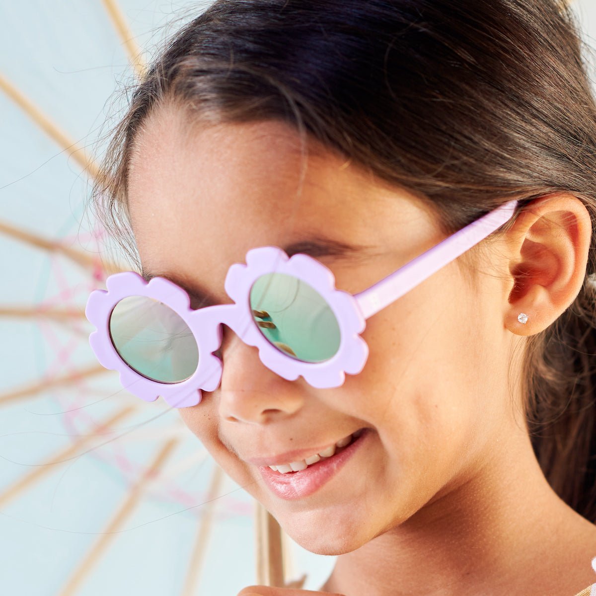 Irresistible Iris Flower | Lavender Polarized Mirrored Lenses - LITTLE RAD THINGS