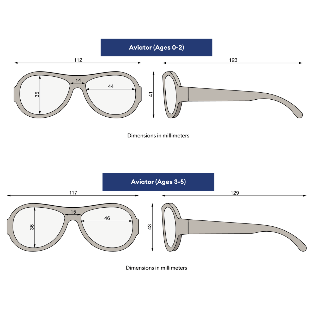 Jet Black Aviator - LITTLE RAD THINGS