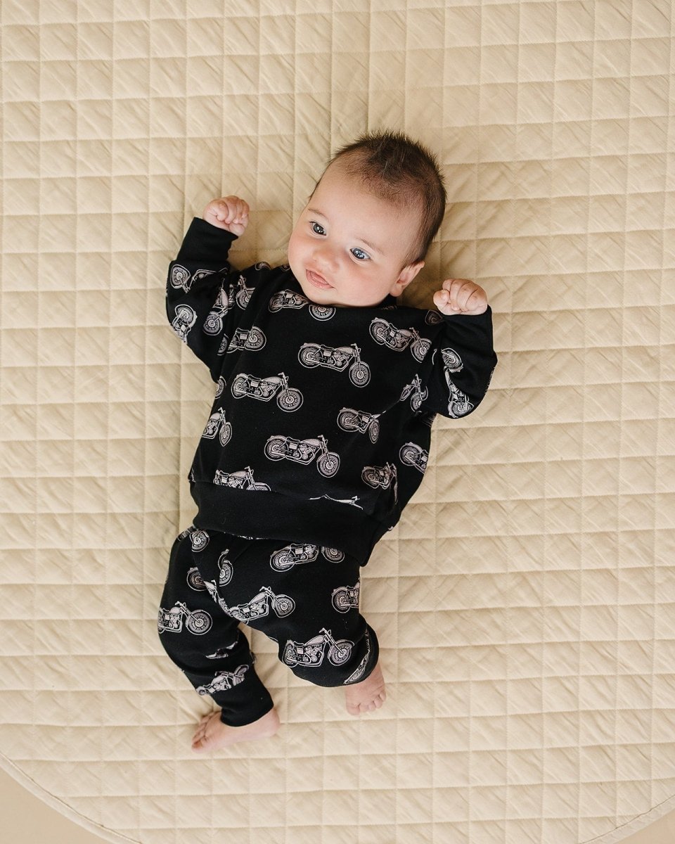Jogger Set | Born to Ride Black - LITTLE RAD THINGS