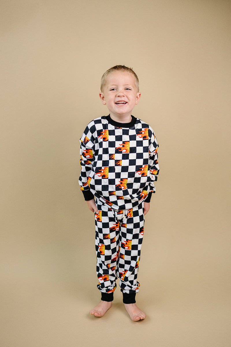 Jogger Set | Checker Blaze - LITTLE RAD THINGS