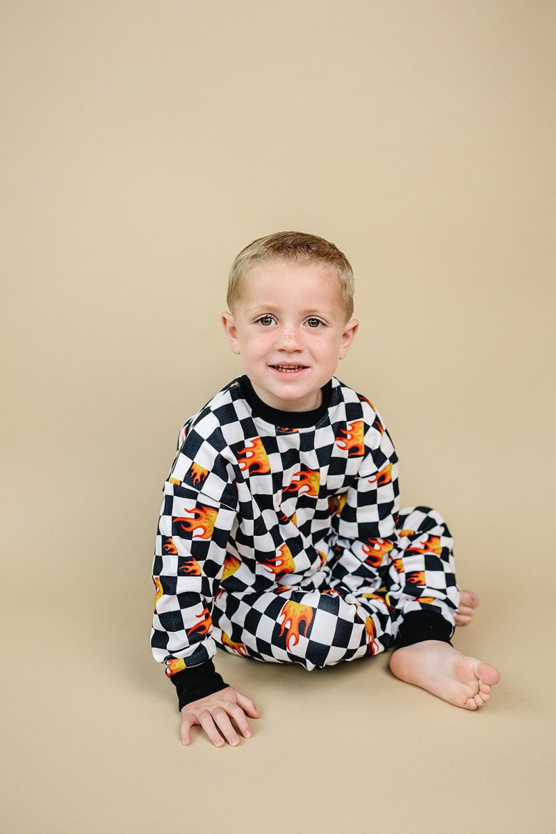 Jogger Set | Checker Blaze - LITTLE RAD THINGS