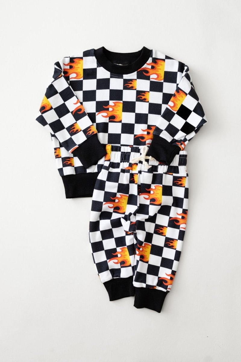 Jogger Set | Checker Blaze - LITTLE RAD THINGS