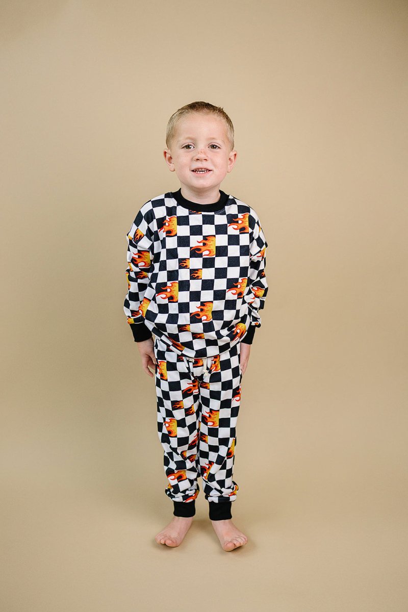 Jogger Set | Checker Blaze - LITTLE RAD THINGS