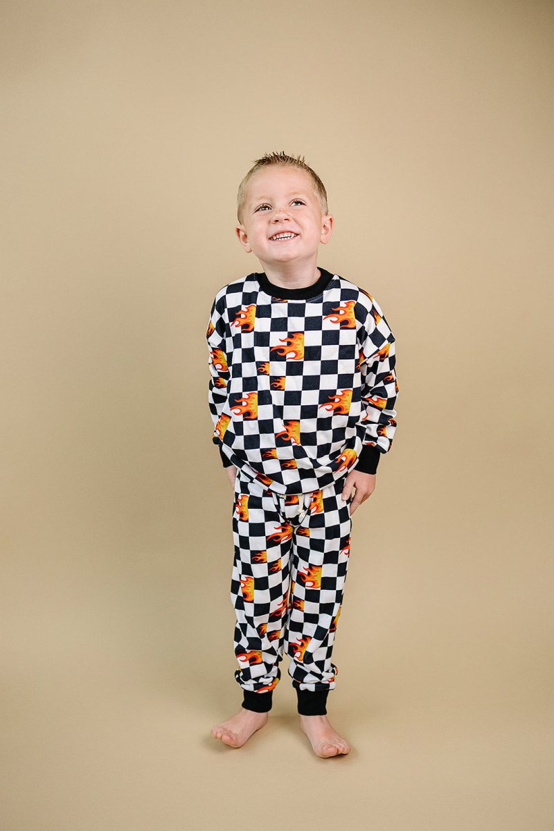 Jogger Set | Checker Blaze - LITTLE RAD THINGS