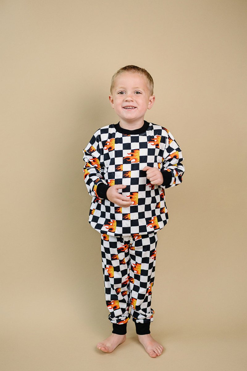 Jogger Set | Checker Blaze - LITTLE RAD THINGS
