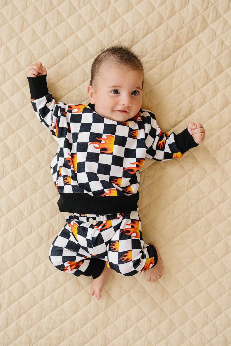 Jogger Set | Checker Blaze - LITTLE RAD THINGS