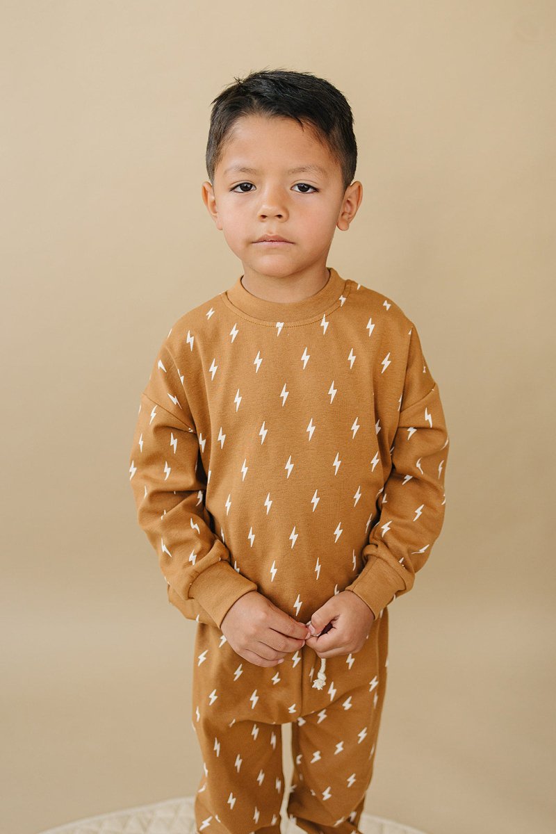 Jogger Set | Fall Bolts - LITTLE RAD THINGS