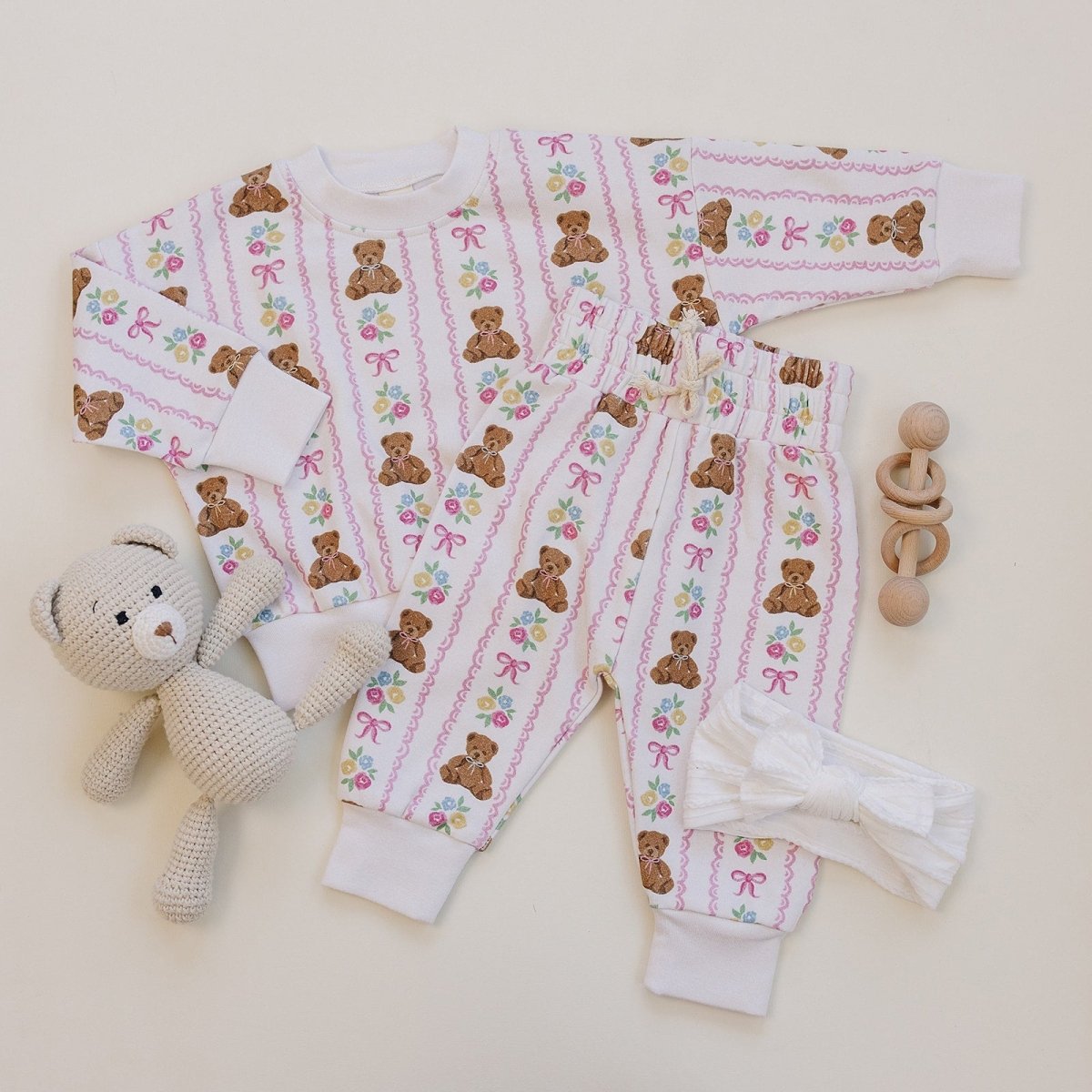 Jogger Set | Sweet Bear - LITTLE RAD THINGS