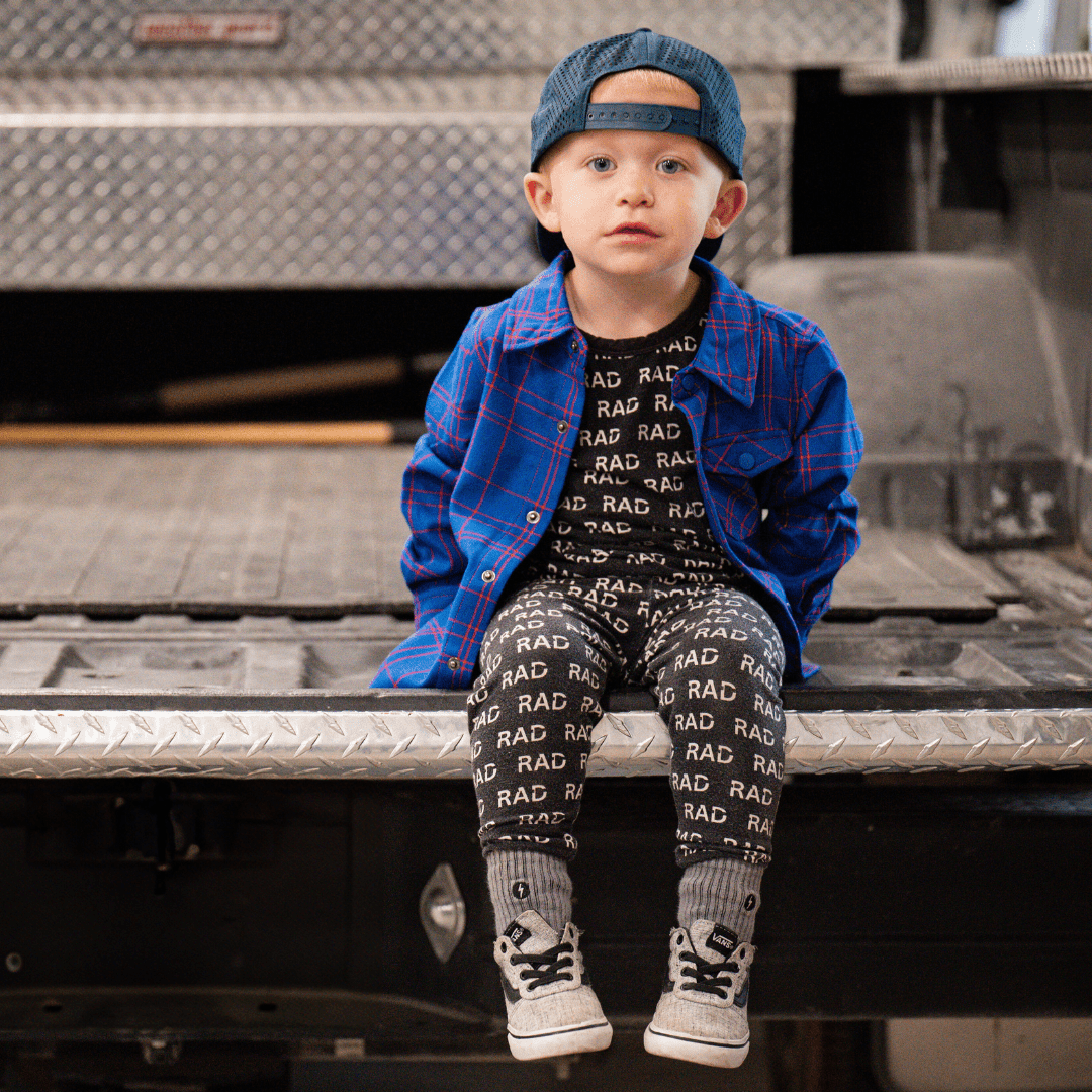 KIDS FAST AND FREE FLANNEL - LITTLE RAD THINGS